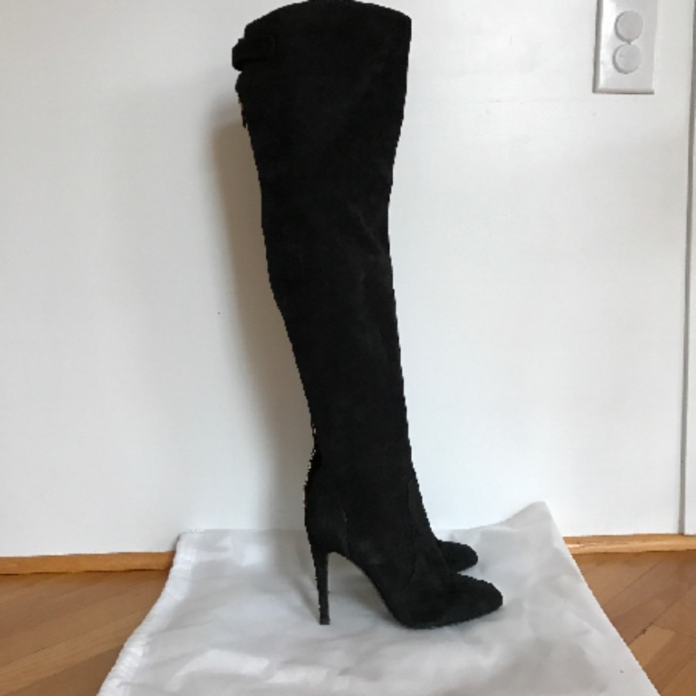 Sergio Rossi Black Heeled Boots - Picture 3 of 7